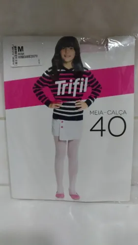 Meia Calça 40 - Rosa - Tamanho M