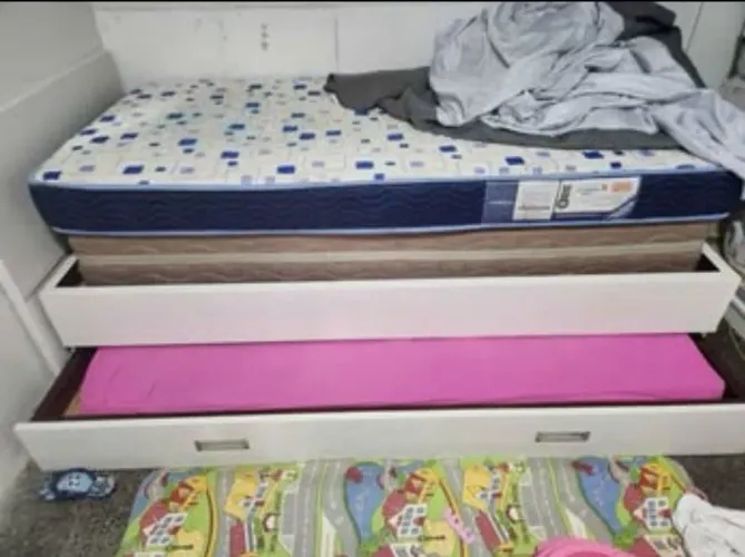 CAMA MADEIRA - COM AUXILIARES - SEM COLCHÃO - SOLTEIRÃO - *