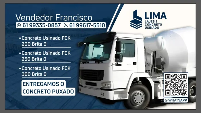 Concreto Usinado a partir 