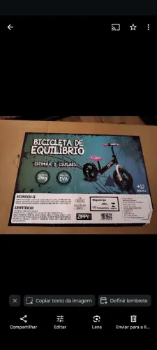 Bicicleta de Equilíbrio Infantil - Zippy