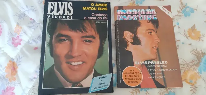 Kit 2 Revista Elvis Presley Musical Meeting Letras Lote 3