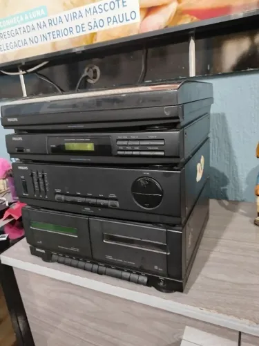 Aparelho som 3x1 Philips As 405 tape Off