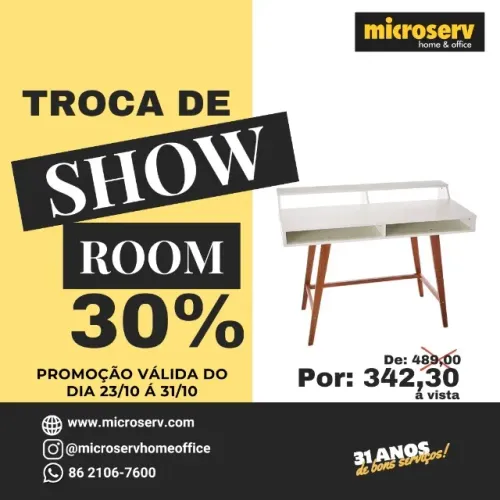 Escrivaninha Escritorio mdf de 110cm x 83.5cm x 58cm 