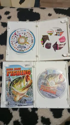 SUPER MARIO BROS U + LUIGI U (WIIU) , SEGA BASS FISHING (WII)