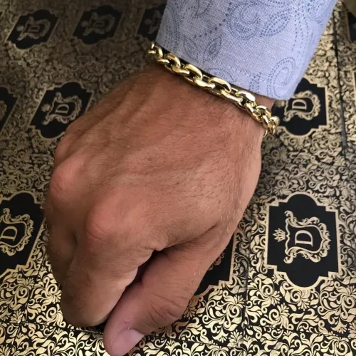 Pulseira Cadeado 10 gramas em Ouro 18K - LIQUIDANDO !