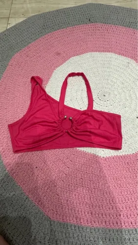 Top Rosa Feminino com Detalhe