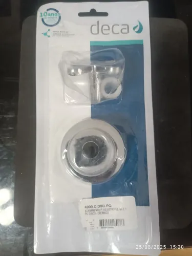 2 Acabamentos para registro 1/2 cromado