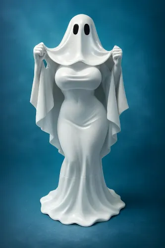 Fantasminha Decorativa - Estilo Elegante e Misterioso!
