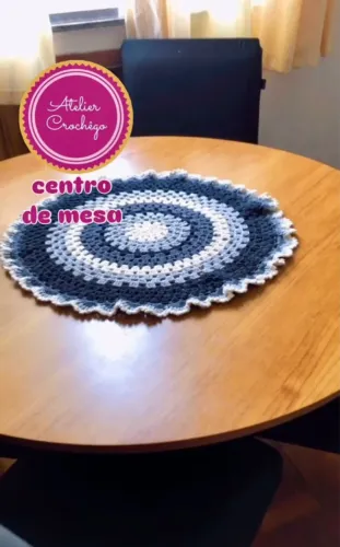 Centro de Mesa Crochê Artesanal