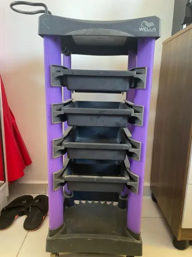 Carrinho auxiliar de salão de beleza 