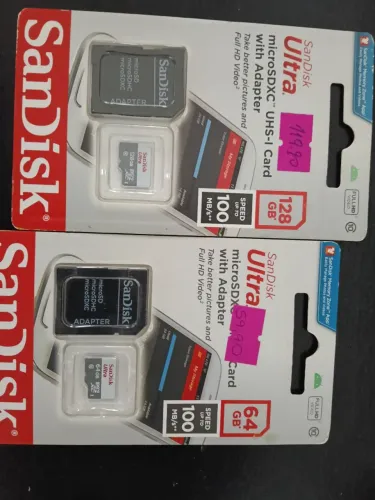 Cartões de Memória SanDisk Ultra - Novos e Lacrados<br>