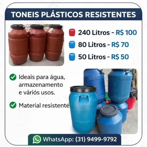 Bombonas vazias 50litros, 80litros e 240litros 