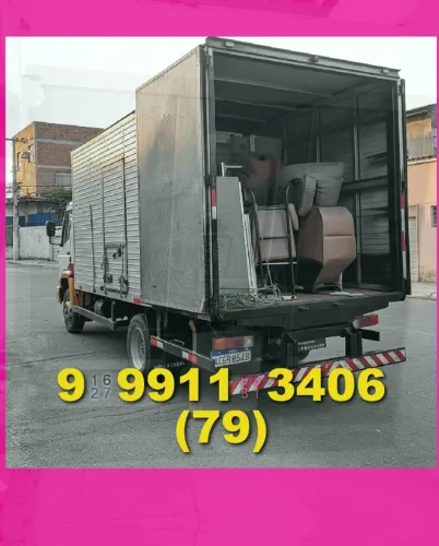Frete em São Cristóvão, Coroa do Meio, e Jardins! Transporte rápido e seguro!