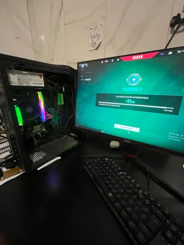 PC Gamer Ryzen 5 + Monitor Gamer - Pronto para jogar!