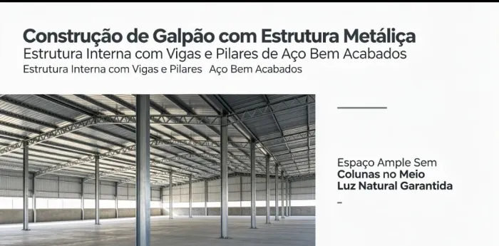 ? CONSTRUÇÃO DE GALPÕES COM ESTRUTURA METÁLICA