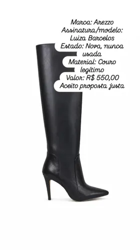 Venda de uma bota feminina 