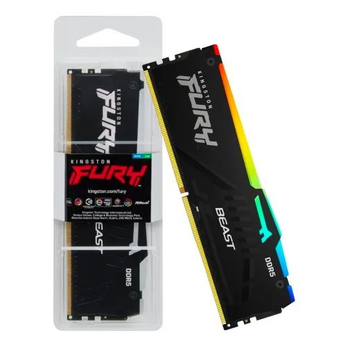 Memória Ram Kingston Fury Beast RGB 8GB DDR5 6000 MHZ NOVO lacrado