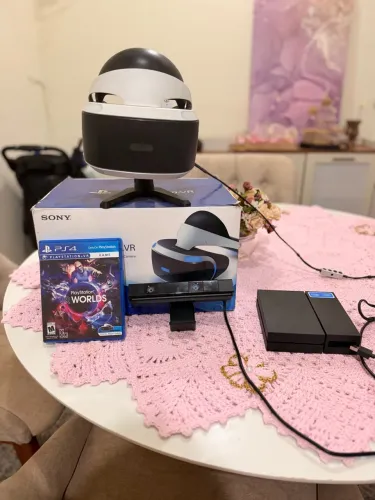 PLAYSTATION VR ORIGINAL SONY + CÂMERA + JOGO!