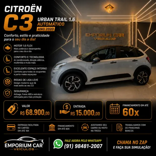 Citroen C3 Urban Trail 1.6 Flex 16V 5P Aut. 2020