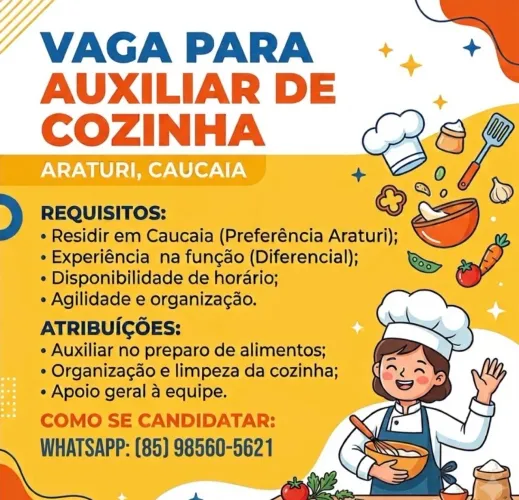Auxiliar de cozinha