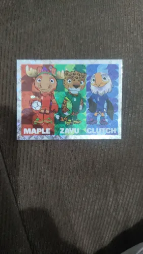 Carta da copa dos mascotes rara