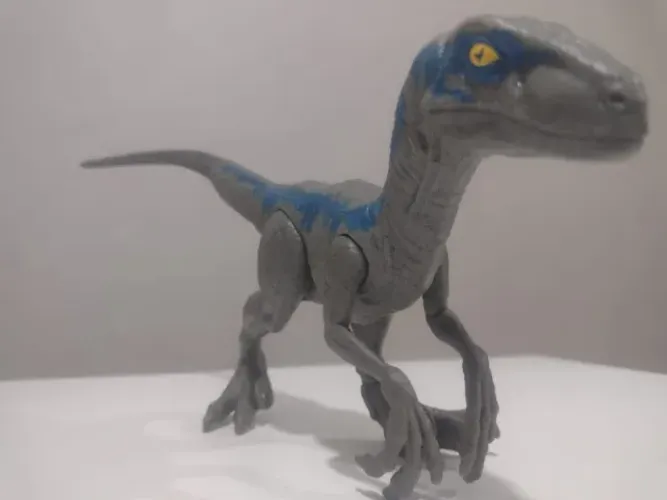 velociraptor blue - jurassic world - mattel original