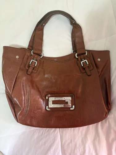 Bolsa vintage marrom em couro legítimo