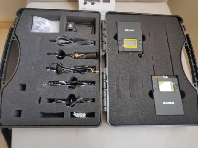 Sistema Wireless Microfone Lapela Mamen WMIC-01