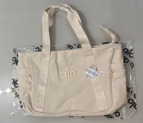 BOLSA ALO YOGA ORIGINAL ACADEMIA FACULDADE BRANCA