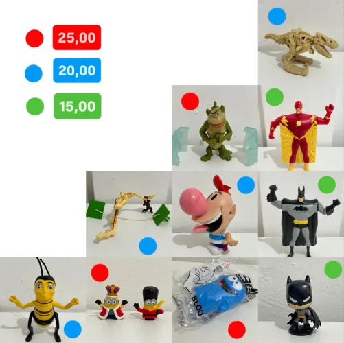 Brinquedos McDonalds PREÇOS UNITÁRIOS (LEIA A DESCRIÇÃO)