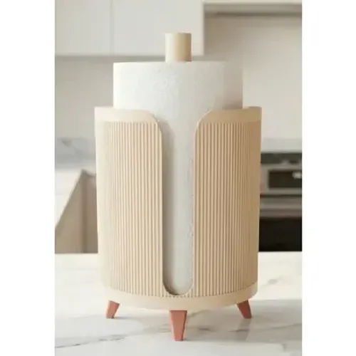 Suporte Porta Papel Toalha Glória 3D - Base Decorativa Moderna