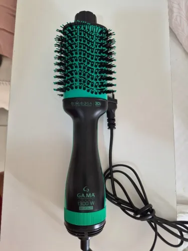 Escova Secadora Gama Italy Babosa Brush 3d 1 un. | Cor: Verde, Voltagem: 127/220V