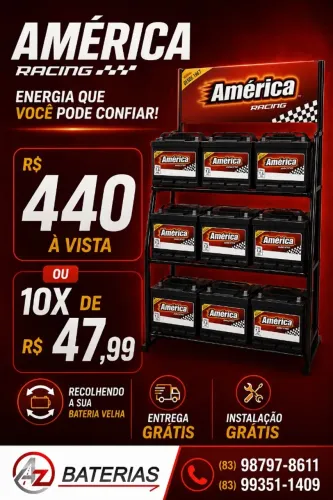 Bateria America 60 - Fabricada pela Heliar