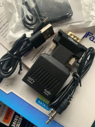 Conversor Vga pra Hdmi com áudio e vídeo