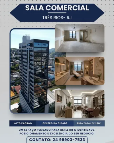 Sala comercial em edifício corporativo