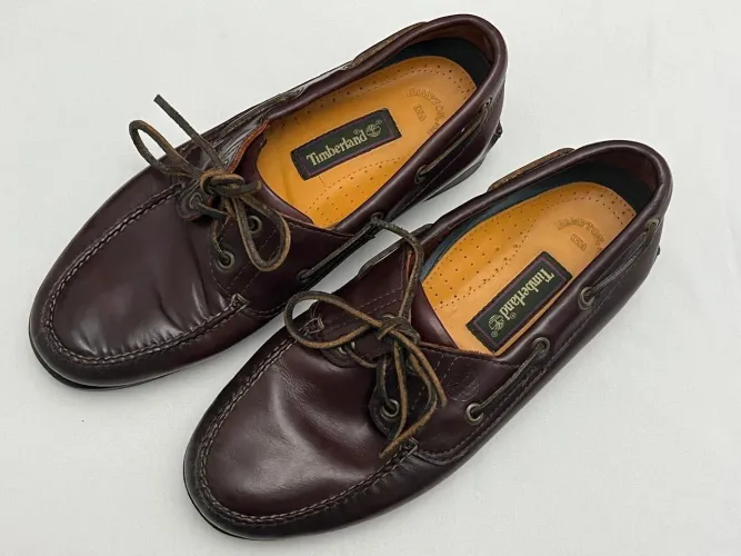 Mocassim Timberland Tamanho 42 Br Couro Marrom Ótimo Estado