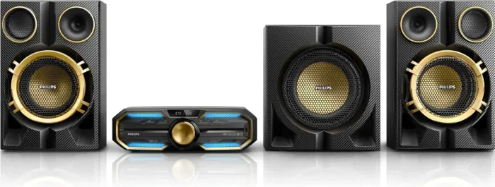Mini System Philips FX70X/78 Preto, 1600W RMS, USB, Bluetooth, NFC,