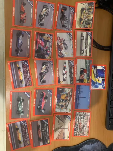 21 Cards fórmula indi legends of indy 1991 em excelente estado