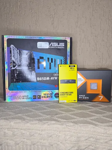 Kit AM5 GAMER | R7 7800X3D | 16GB RAM 6000MHz | ASUS AYW