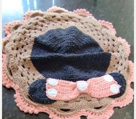 Kit de crochê para banheiro Minie