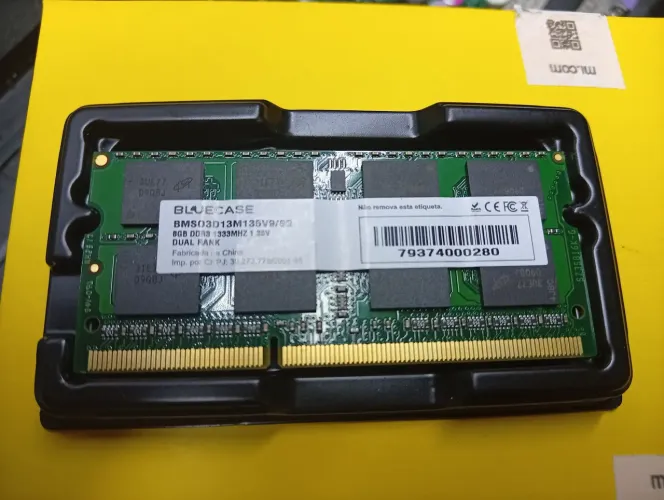 Memória 8gb ddr3 notebook bluecase 