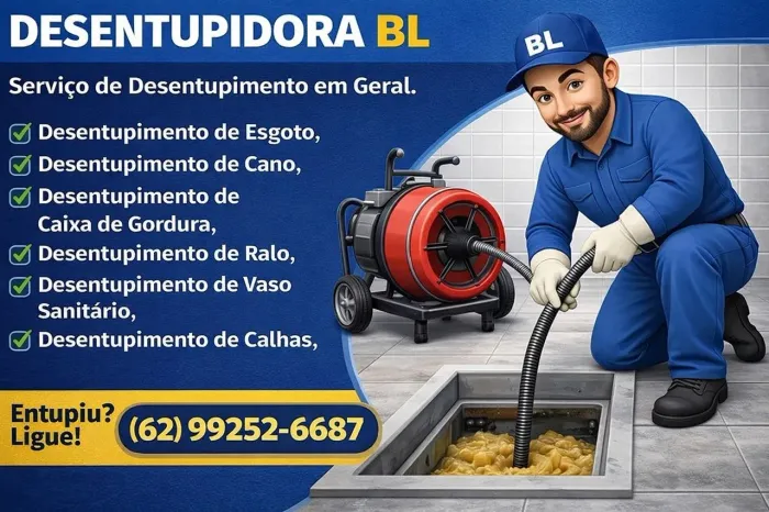 Desentupidora 24horas em Goiania
