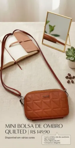 Bolsa com 2 divisórias nova marca baoluolan original