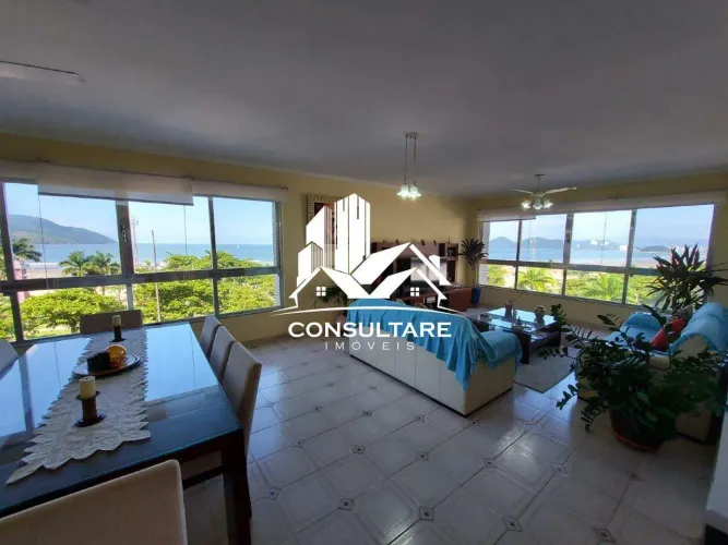 Apartamento Frente Mar para Locação  Porteira Fechada  Boqueirão, Santos/SP - Aluguel: 12.