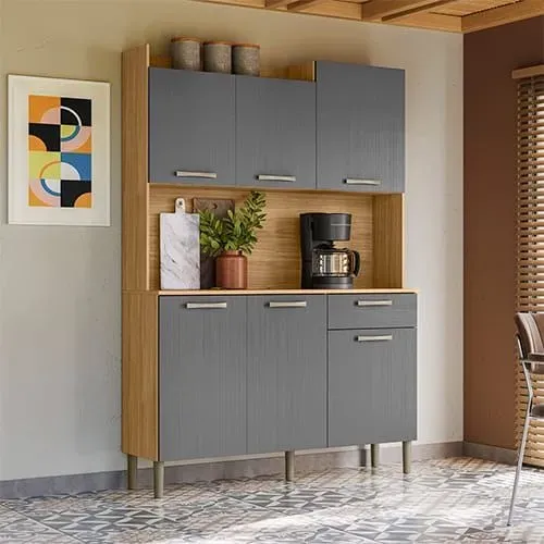KIT COZINHA 100% MDF GENOVA A PRONTA ENTREGA - PARCELA 12X TEMOS MONTAGEM