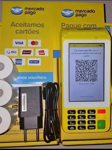 Máquina de cartão Point Pro3 imprimi comprovantes retirar em Nilópolis