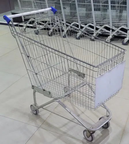 Lote com 130 Carrinhos de Supermercado 210 Litros - Rod-Car e Artefapi (Rodas Boas)