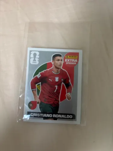 Figurinha Cristiano Ronaldo legend prata