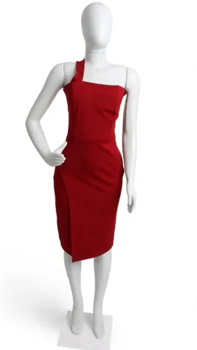Vestido MIDI tubinho um ombro só