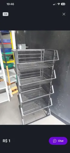 CESTO PLASTICO P LOJA EMPILHAVEL CADA AVISTA 40.00 ZAP *